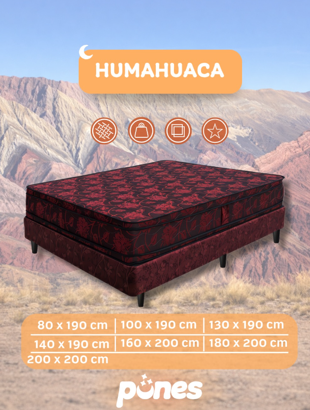 Colchón Punes Humahuaca (Alta Densidad 30 cm)