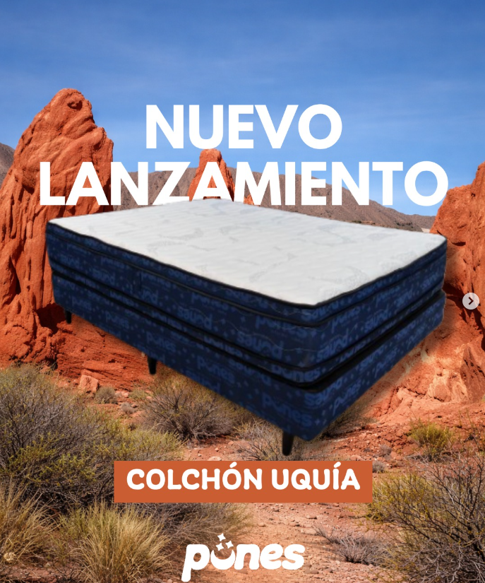 Colchón Punes Uquía (Resortes Enfundados 30 cm)